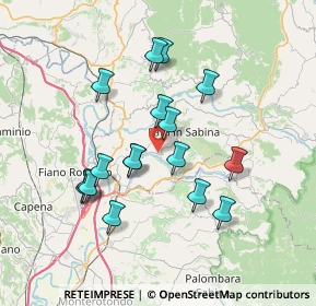 Mappa Via Enrico Toti, 02032 Fara in Sabina RI, Italia (6.91353)