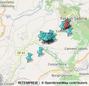 Mappa Via Enrico Toti, 02032 Fara in Sabina RI, Italia (1.1315)