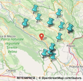 Mappa Via Nazionale, 67020 Acciano AQ, Italia (8.029)