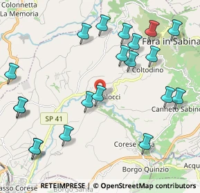 Mappa Via aldo moro, 02032 Fara in Sabina RI, Italia (2.6055)