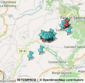 Mappa Via aldo moro, 02032 Fara in Sabina RI, Italia (1.284)