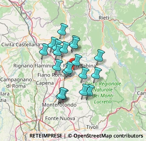 Mappa Via aldo moro, 02032 Fara in Sabina RI, Italia (10.5575)