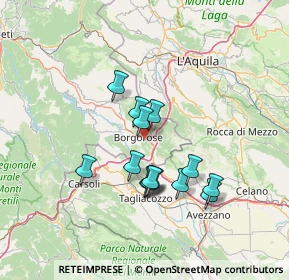 Mappa 02021 Borgorose RI, Italia (12.21)
