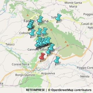 Mappa Via Roma, 02032 Fara in Sabina RI, Italia (1.25)