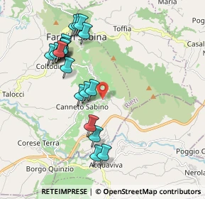 Mappa Via Roma, 02032 Fara in Sabina RI, Italia (2.1325)