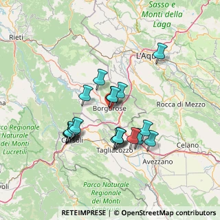 Mappa Via San Francesco, 02021 Borgorose RI, Italia (13.158)