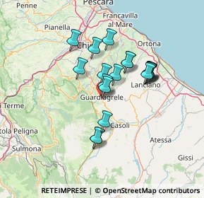 Mappa Largo Giuseppe Garibaldi, 66016 Guardiagrele CH, Italia (11.42889)