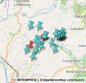 Mappa Via Farense K.M, 02032 Fara in Sabina RI, Italia (1.292)