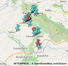 Mappa Via Fontevecchia, 02032 Fara in Sabina RI, Italia (1.649)