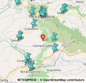 Mappa Via Fontevecchia, 02032 Fara in Sabina RI, Italia (2.6745)