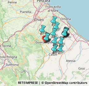 Mappa Via Grele, 66016 Guardiagrele CH, Italia (9.6605)