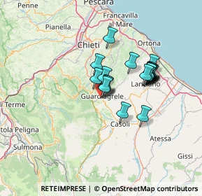 Mappa Via Grele, 66016 Guardiagrele CH, Italia (11.064)