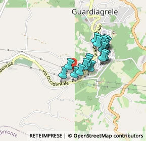 Mappa Via Grele, 66016 Guardiagrele CH, Italia (0.3355)