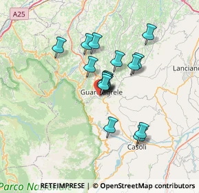 Mappa Via Grele, 66016 Guardiagrele CH, Italia (5.37438)