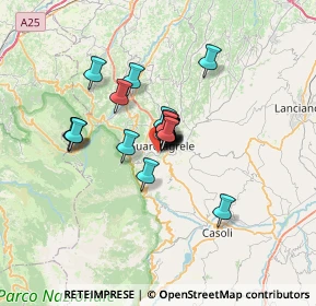 Mappa Via Grele, 66016 Guardiagrele CH, Italia (4.194)