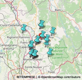 Mappa Via Giuseppe Mazzini, 02032 Fara in Sabina RI, Italia (11.103)