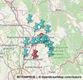Mappa Via Giuseppe Mazzini, 02032 Fara in Sabina RI, Italia (10.566)