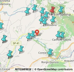 Mappa Via Giuseppe Mazzini, 02032 Fara in Sabina RI, Italia (2.631)
