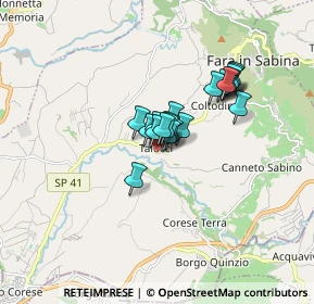 Mappa Via Giuseppe Mazzini, 02032 Fara in Sabina RI, Italia (1.096)