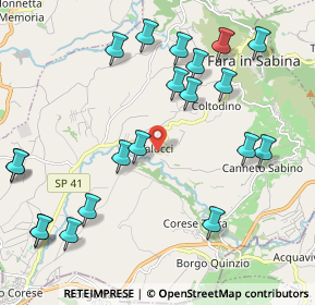 Mappa Via Giuseppe Mazzini, 02032 Fara in Sabina RI, Italia (2.5965)