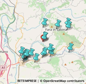 Mappa Via Giuseppe Mazzini, 02032 Fara in Sabina RI, Italia (3.813)