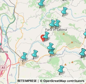 Mappa Via Giuseppe Mazzini, 02032 Fara in Sabina RI, Italia (6.2495)
