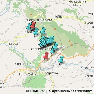 Mappa Via Dei Pioppi n° 7 Località, 02032 Fara in Sabina RI, Italia (1.0875)