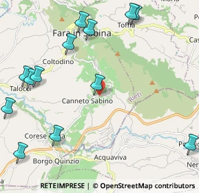 Mappa Via Dei Pioppi n° 7 Località, 02032 Fara in Sabina RI, Italia (2.95154)