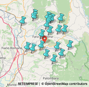 Mappa Via Dei Pioppi n° 7 Località, 02032 Fara in Sabina RI, Italia (6.8865)