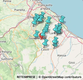 Mappa Contrada, 66016 Guardiagrele CH, Italia (11.06421)