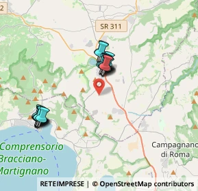 Mappa Via Grotte Finocchiara, 01030 Monterosi VT, Italia (3.6505)