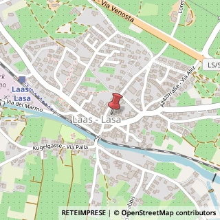 Mappa Piazza della Rena, 2, 39023 Lasa, Bolzano (Trentino-Alto Adige)