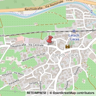 Mappa Via centrale 14, 39021 Laces, Bolzano (Trentino-Alto Adige)