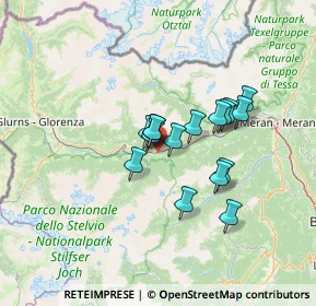 Mappa 39021 Laces BZ, Italia (9.68563)