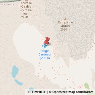 Mappa Alta Val Giralba, 32041 Auronzo di Cadore, Belluno (Veneto)