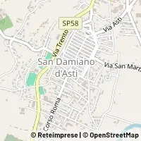Map San Damiano d'Asti