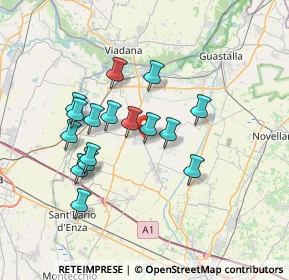 Mappa Via Palmiro Togliatti, 42028 Poviglio RE, Italia (6.25563)