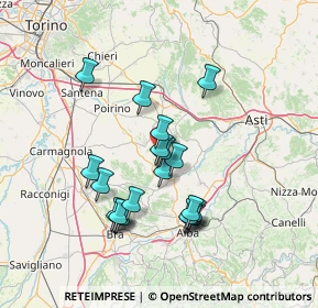 Mappa Borgata Valle del Morto, 12046 Montà CN, Italia (13.0905)