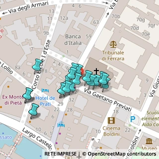 Mappa Via Borgo dei Leoni, 44121 Ferrara FE, Italia (0.02857)