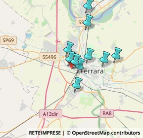 Mappa Via Arginone, 44122 Ferrara FE, Italia (3.64583)