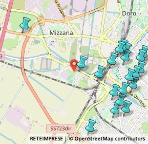 Mappa Via Arginone, 44122 Ferrara FE, Italia (1.3885)