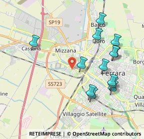 Mappa Via Arginone, 44122 Ferrara FE, Italia (2.09)