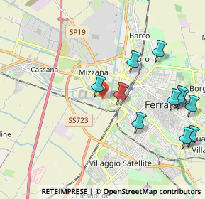 Mappa Via Arginone, 44122 Ferrara FE, Italia (2.34091)