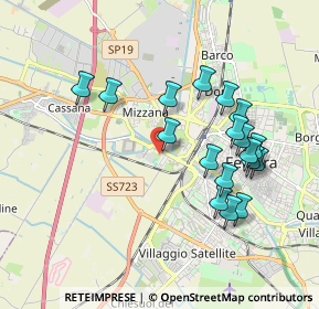 Mappa Via Arginone, 44122 Ferrara FE, Italia (1.84611)