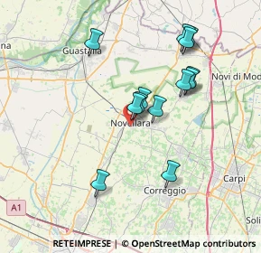 Mappa Via Nevè Shalom Waahat as Salam, 42017 Novellara RE, Italia (6.71385)