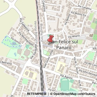 Mappa Via Giuseppe Mazzini, 9, 41038 San Felice sul Panaro, Modena (Emilia Romagna)