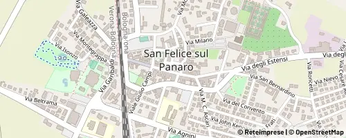 Mappa San Felice sul Panaro