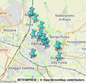 Mappa Via Palestro, 44121 Ferrara FE, Italia (1.348)