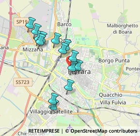 Mappa Corso Isonzo, 44121 Ferrara FE, Italia (1.63643)