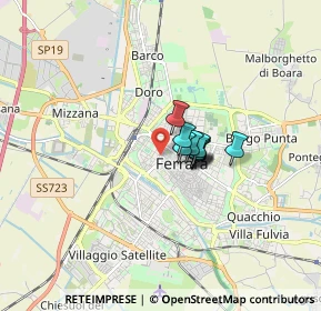 Mappa Corso Isonzo, 44121 Ferrara FE, Italia (1.13364)
